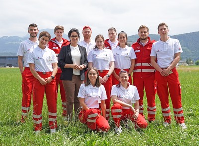 Mitglieder-Werbeaktion des Roten Kreuzes Vorarlberg - Von Tür zu Tür im Raum Feldkirch.